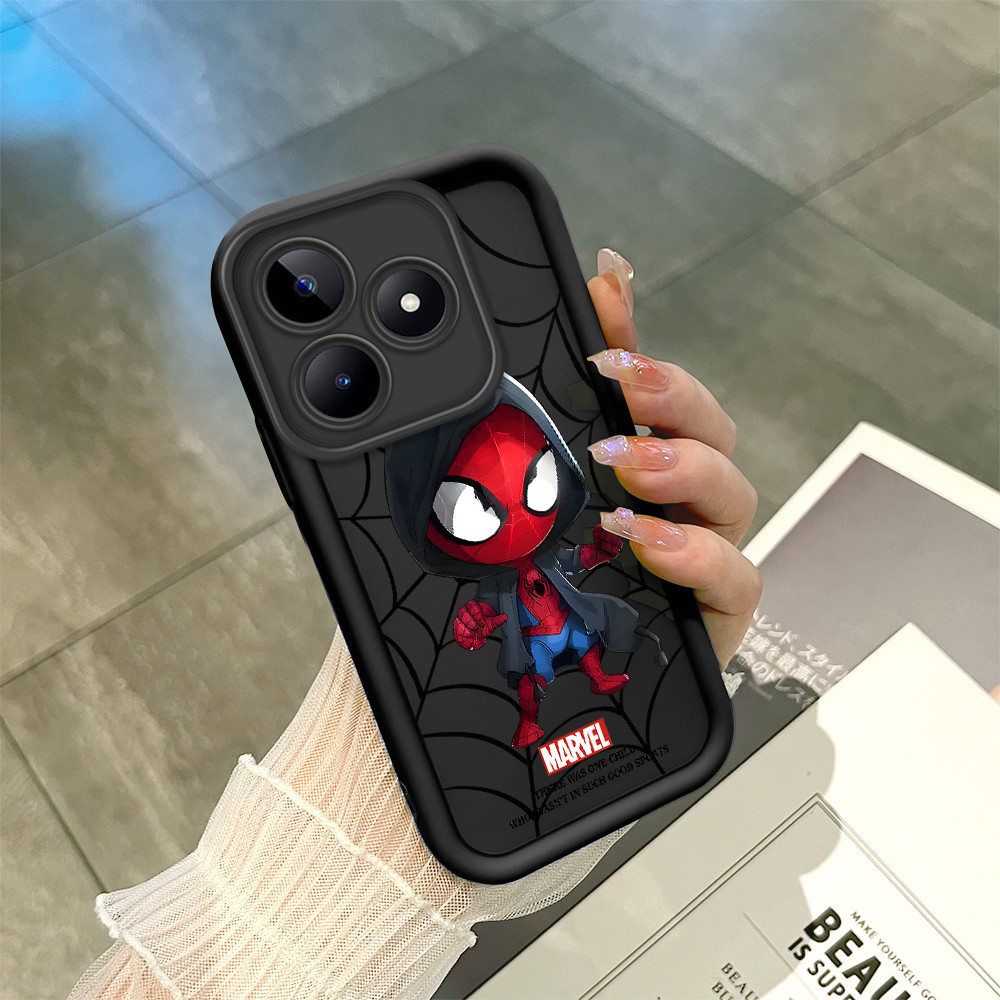 Capa Para Realme C53 C51 Note 50 Narzo N53 Capinha Macio Normal Preto Silicone De Celular Case 6194 TYB em Oferta na Shopee