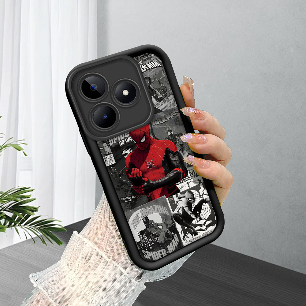 Capa Para Realme C53 C51 Note 50 Narzo N53 Capinha Macio Normal Preto Silicone De Celular Case 6168 TYB em Oferta na Shopee