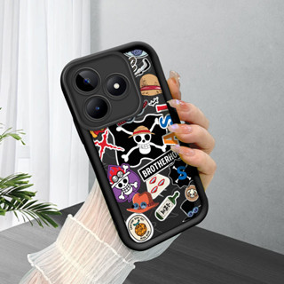 Capa Para Realme C53 C51 Note 50 Narzo N53 Capinha Macio Normal Preto Silicone De Celular Case 6193 TYB em Oferta na Shopee