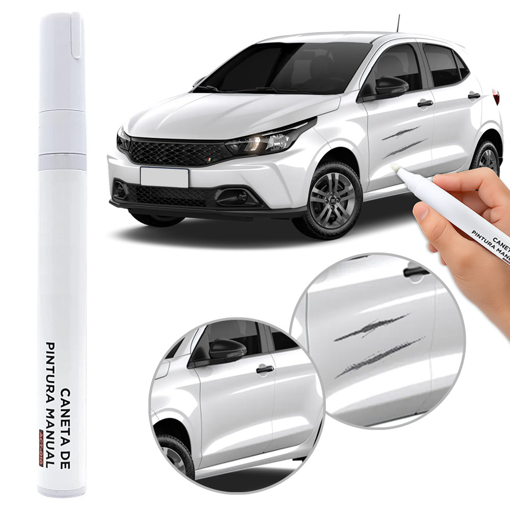 Caneta Tira Riscos Branco Honda Civic 2004 2005 2006 2007 2008 2009 Retoque Tinta Pintura Arranhão