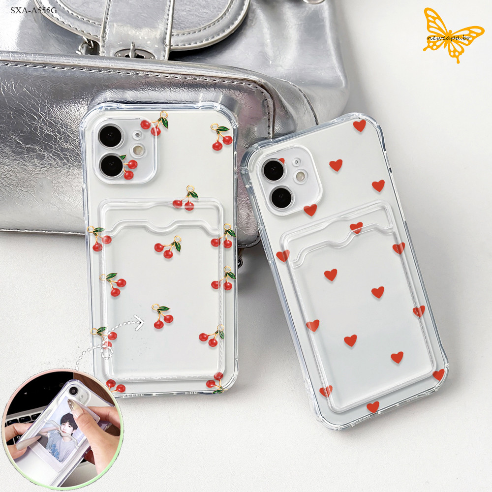 Capa Para Samsung Galaxy A55 A54 A50 A30S A35 A32 A30 A20 A23 A22 A21S 4G 5G Silicone Capinha Card Case KB 6045 em Oferta na Shopee