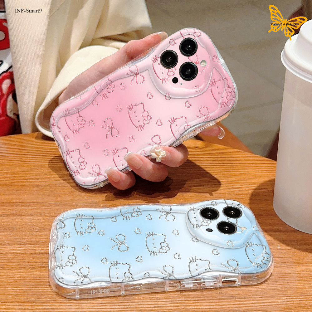 Capinha Para Infinix Smart 9 8 Pro Capa De Cream Wave Case NYW 3096