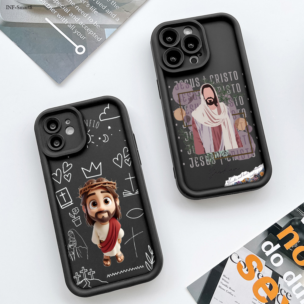 Capa Para Infinix Smart 10 9 8 7 6 Hot 50i 40i 30 30i Pro Tecno Spark 20 20C GO 2023 2024 Capinha Jesus Case 6128 TYB em Oferta na Shopee