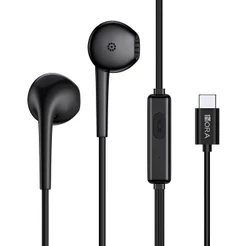 Fone Ouvido Com Fio 1Hora Aut124 Cabo 1.2M Tipo C Preto
