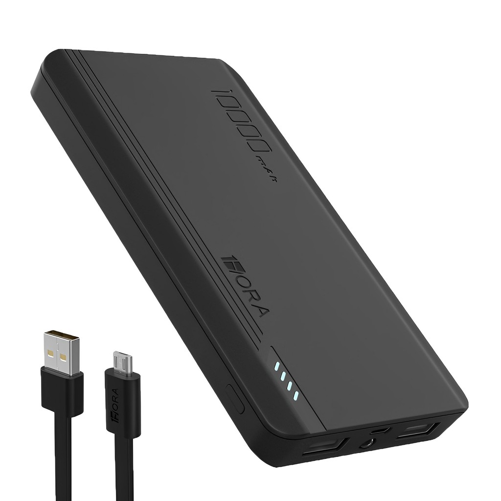 Carregador Portátil 1Hora Power Bank 10000mAh Preto