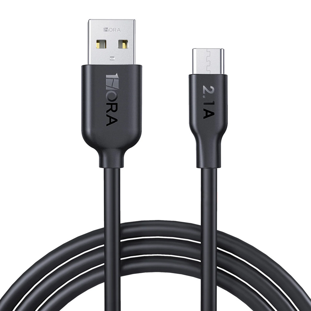 Cabo Usb C para Usb A 1Hora 2.1A Macho 1 Metro Preto
