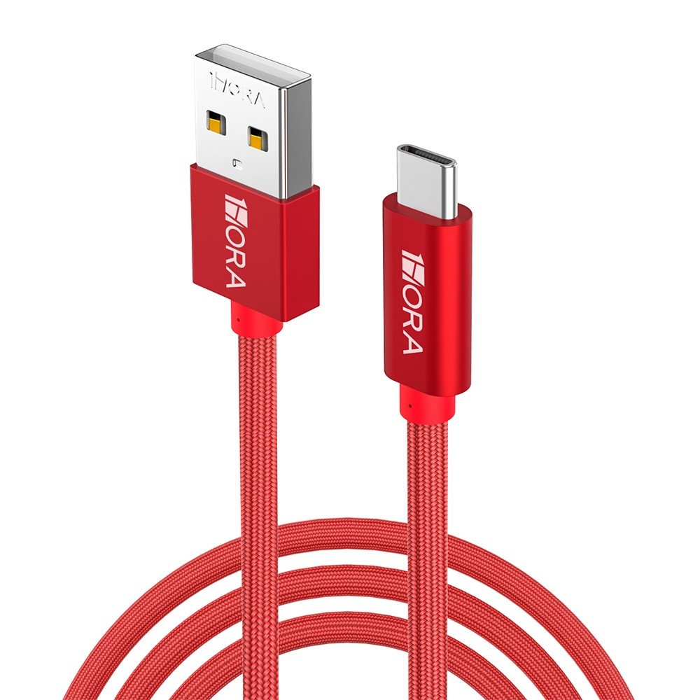 Cabo Usb C para Usb A 1Hora Máx. 2.4A Macho 1M Vermelho