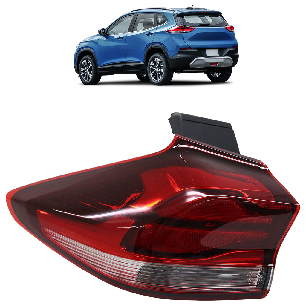 Lanterna Traseira Tracker 2021 2022 2023 Bicolor Canto Lente lisa Acrílico em Oferta na Shopee