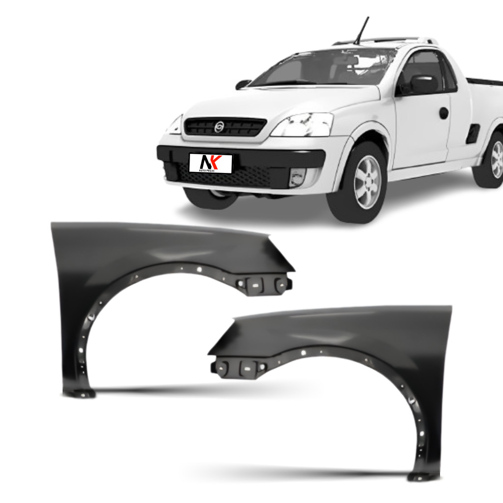 Par Paralama Dianteiro Corsa  Montana 2003 04 05 06 07 A 10