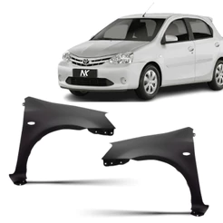 Par Paralama Dianteiro Etios 2012 A 2021 Com Furo Pisca
