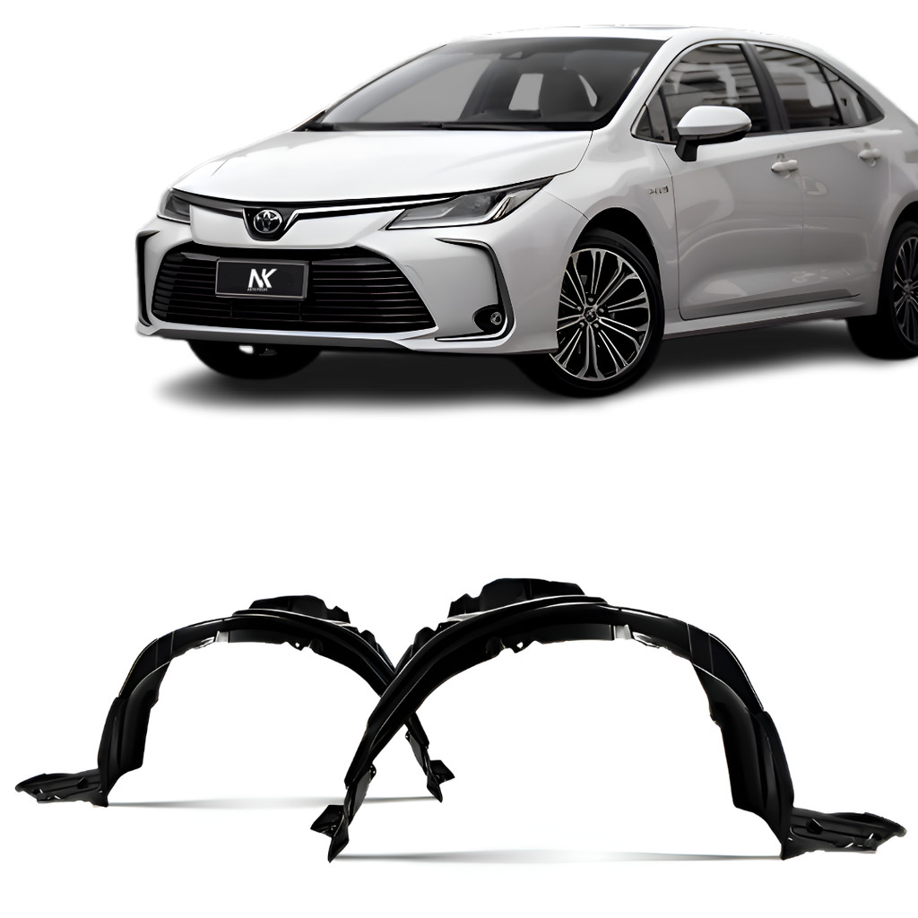 Par/Un Parabarro Dianteiro Corolla 2020 2021 2022 2023 2024 Para Barro Casca Ovo Asa Urubu em Oferta na Shopee