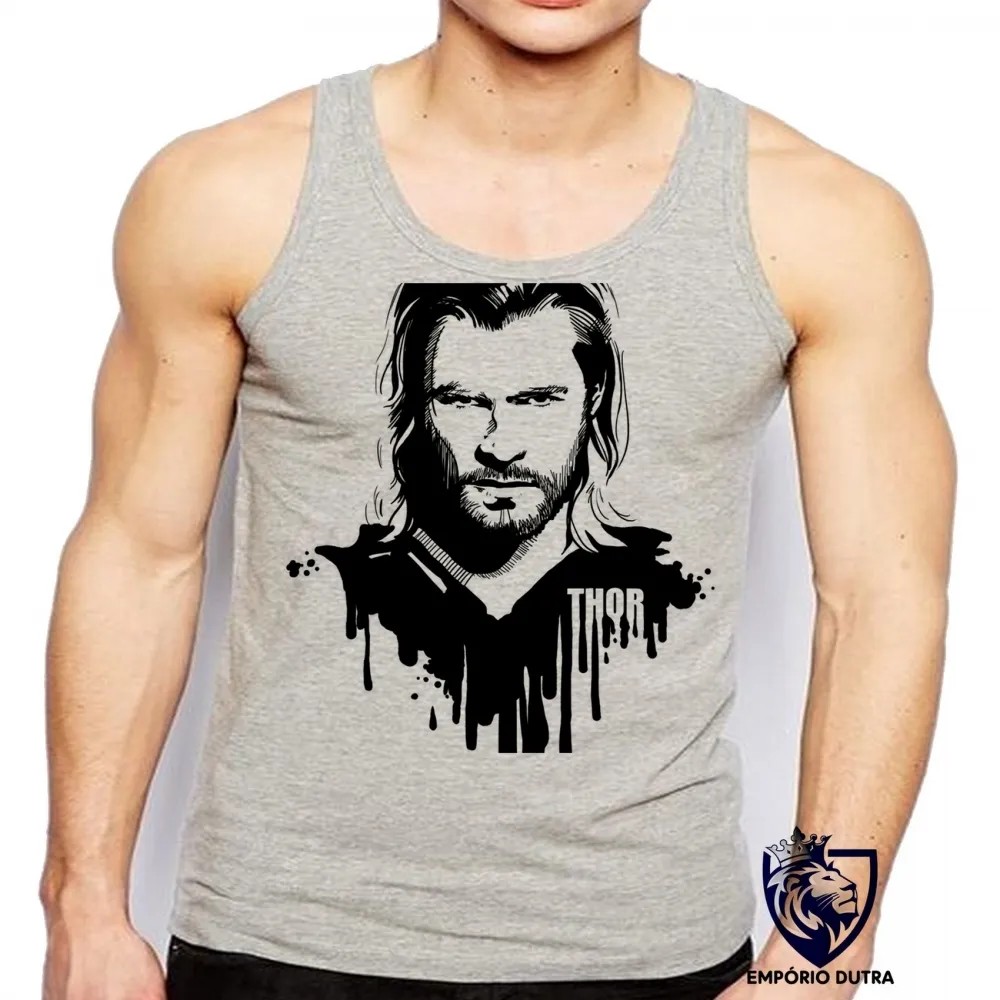 Camiseta Regata adulto ou infantil Thor Vingadores