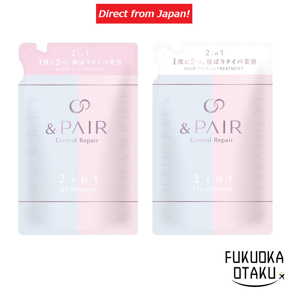 &PAIR Cuidados com o Cabelo &PAIR Shampoo & Tratamento 2 em 1 Refil【Direto do Japão】