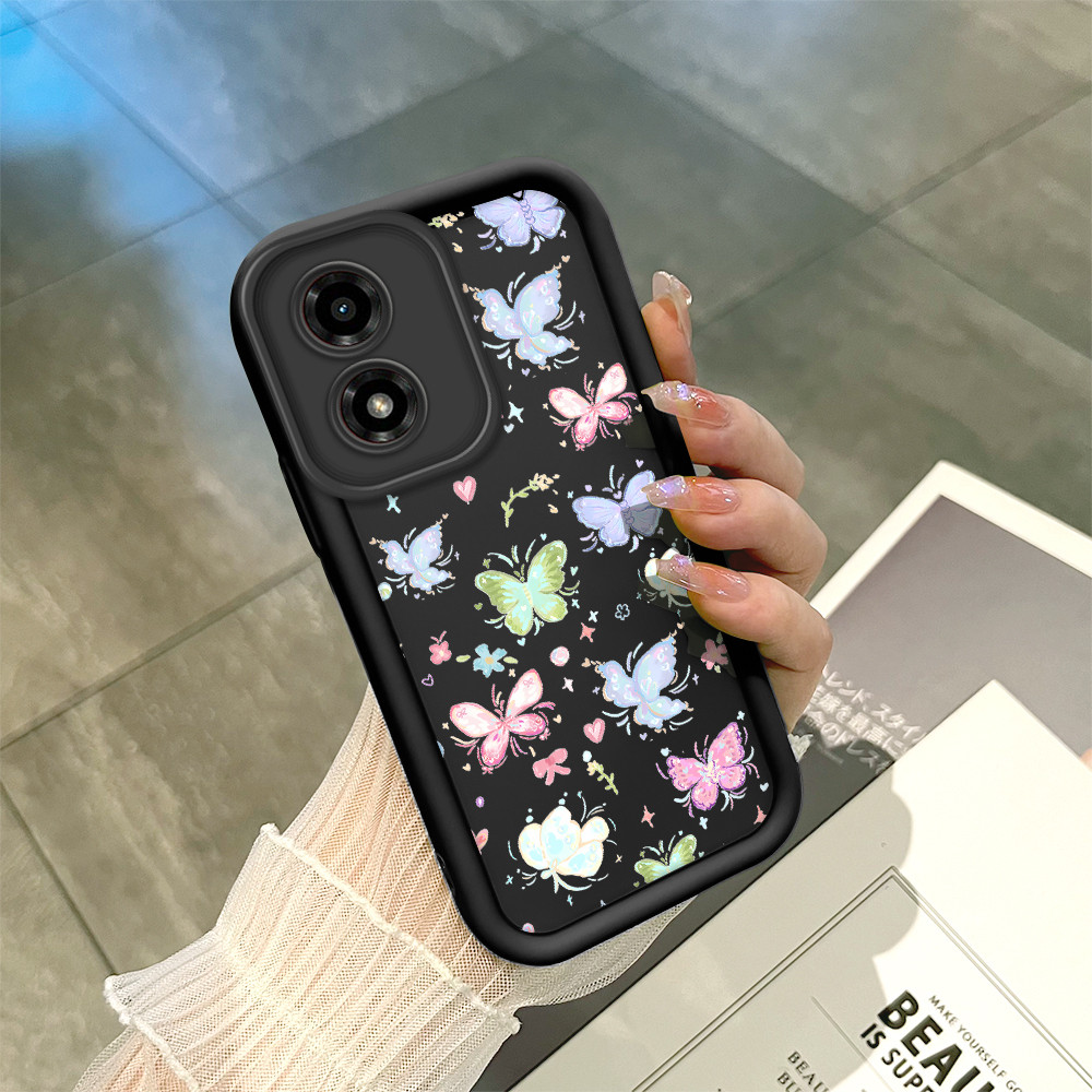 Capinha Para Motorola Moto G04 G04S E14 Capa De Preto Normal Macio Case 6272 TYB