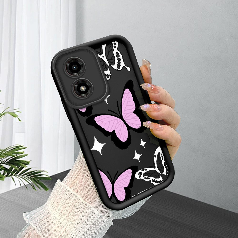 Capinha Para Motorola Moto G04 G04S E14 Capa De Preto Normal Macio Case 6257 TYB