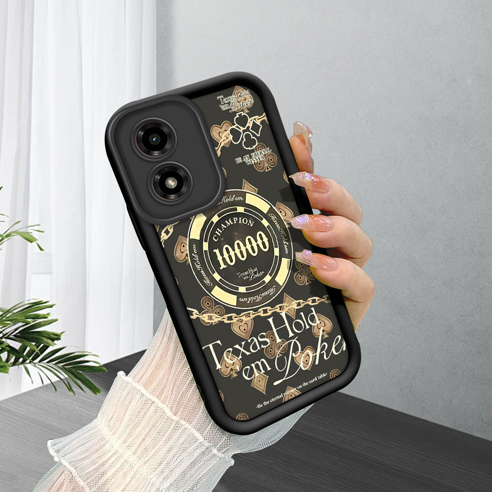 Capinha Para Motorola Moto G04 G04S E14 Capa De Preto Normal Macio Case 6266 TYB