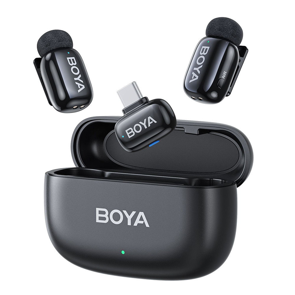 Microfone Sem Fio Boya Boyamini-14 Usb C Lapela Preto em Oferta na Shopee