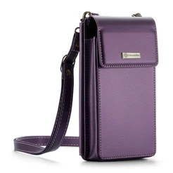 Mini Bolsa Transversal Feminina CaseMe p/Celular Púrpura