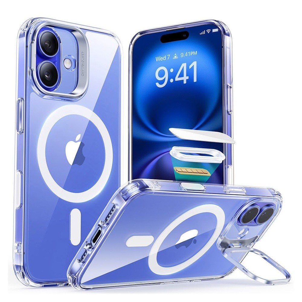 Capa iPhone 16 Esr com Suporte Stash Stand Botão Câmera em Oferta na Shopee