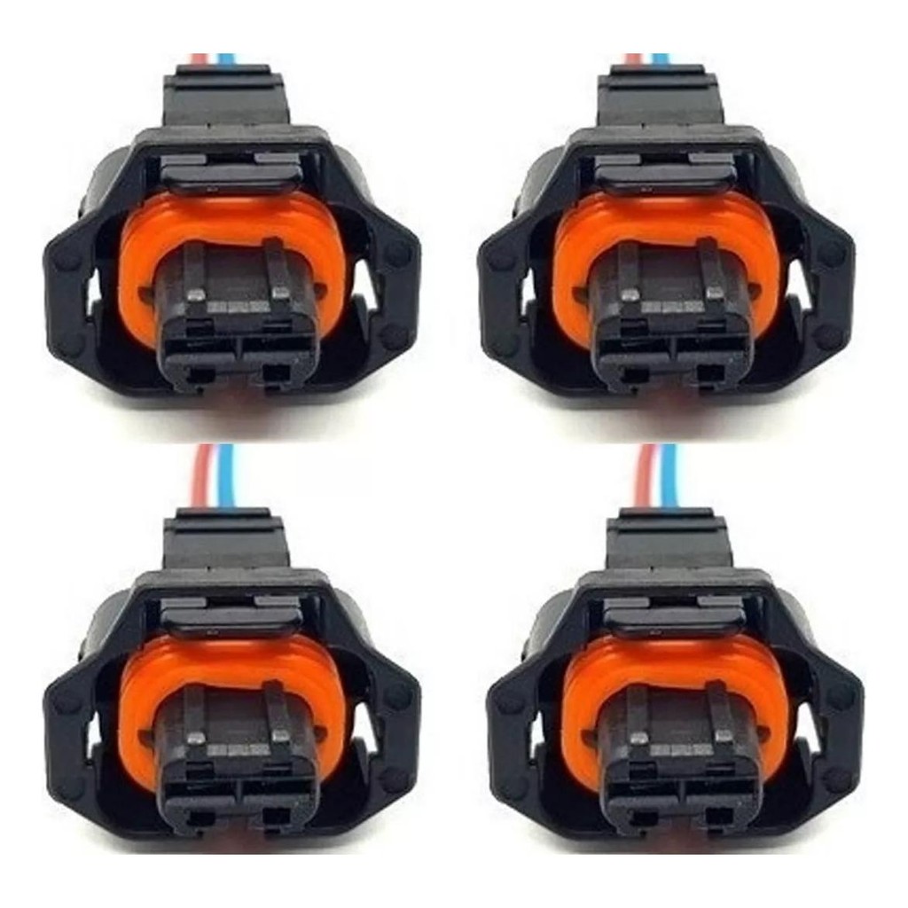 4 Conector Chicote Plug Bico Injetor Diesel Gm S10 Blazer Mwm