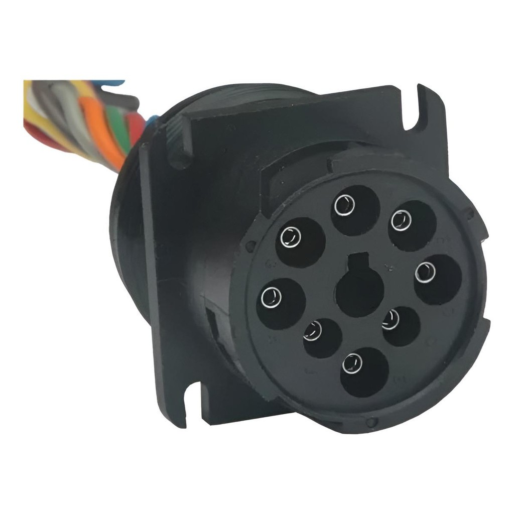 Conector Plug 09 Vias Chicote Da Colhedora Case John Deere