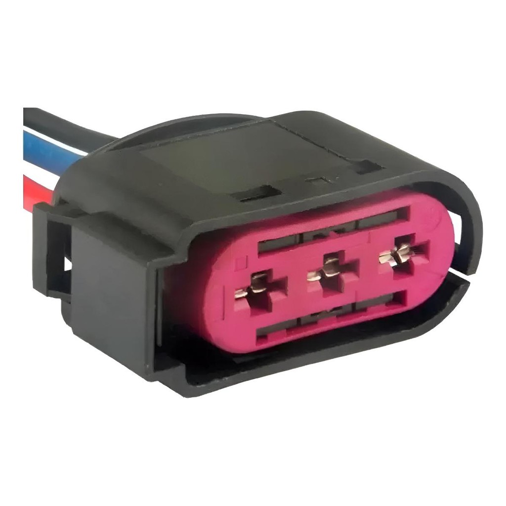 Conector Plug Chicote Eletroventilador Flange Novo Vw Golf Caixa Fusível