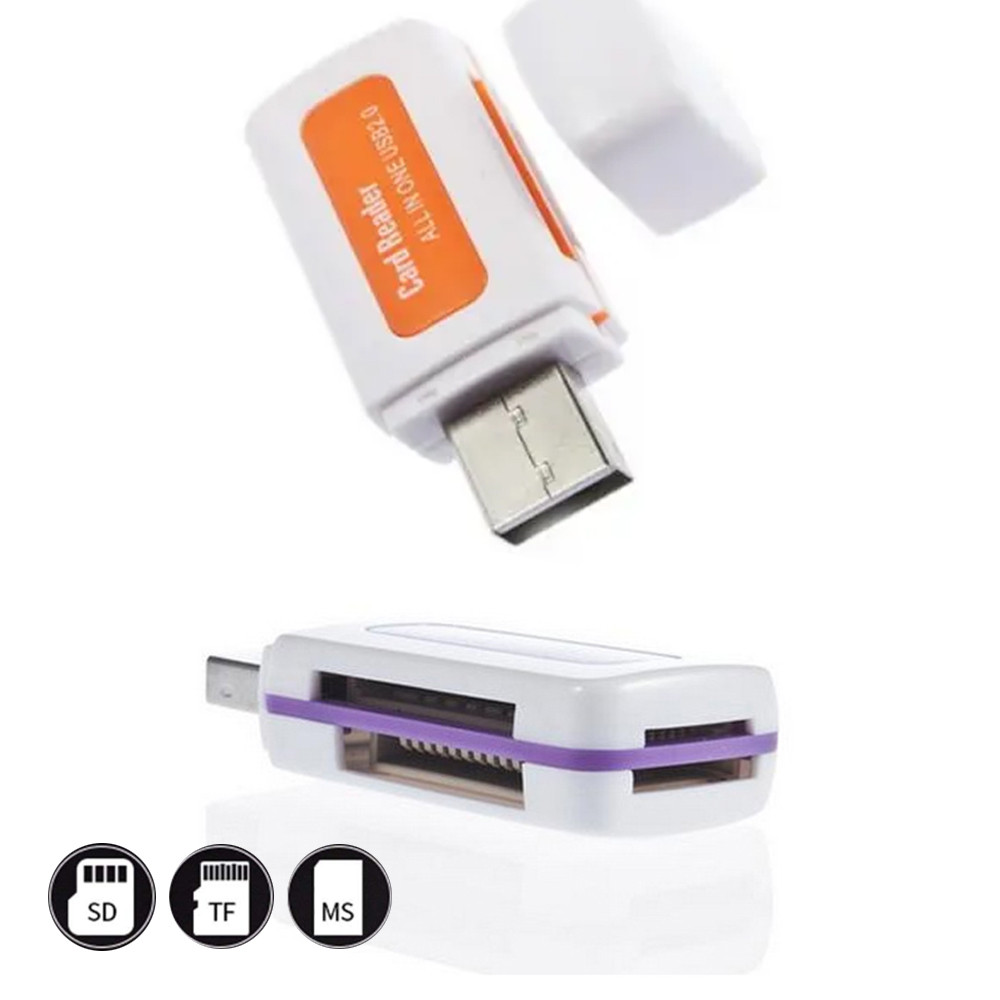 Leitor de Cartão de Memória Tudo em um para Usb 2.0 - detalhe