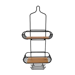 Organizador Banheiro Homfel Porta Shampoo Sabonete Preto