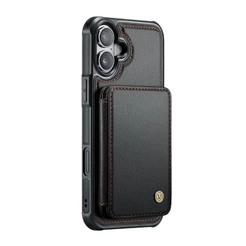 Capa Tipo Carteira Jeehood iPhone 16 Plus 6,7" pol Preta