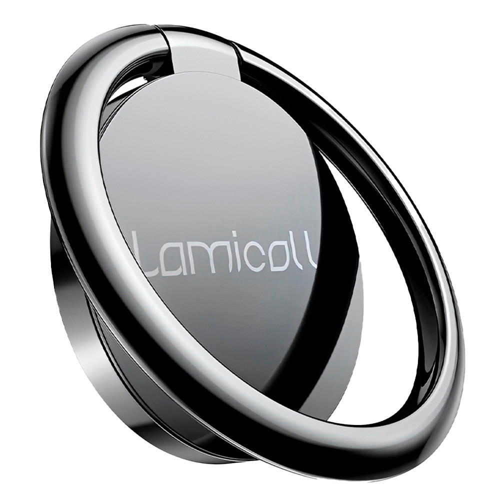 Suporte Anel Celular Lamicall em Metal pra fixação Preto em Oferta na Shopee