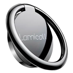 Suporte Anel Celular Lamicall em Metal pra fixação Preto