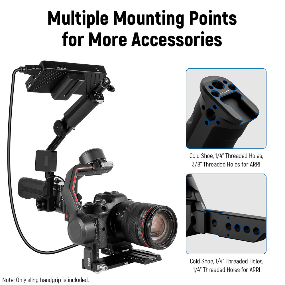 Alça Mão Ajustável Neewer p/Gimbal Estabilizador Preto