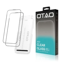 Película Vidro 2.5D iPhone 16/15 Otao 0.33mm Pacote 2un