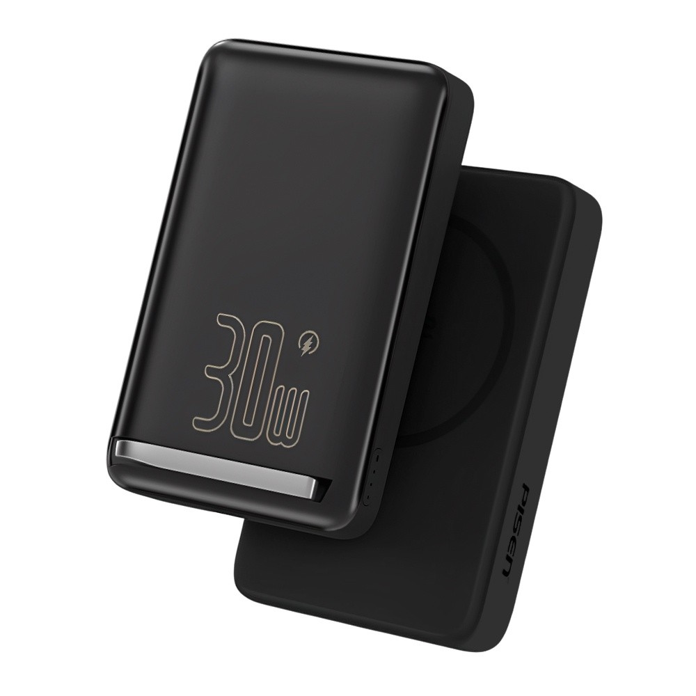 Power Bank MagSafe 10000mAh Pisen Usb C Max. 30W Preta em Oferta na Shopee