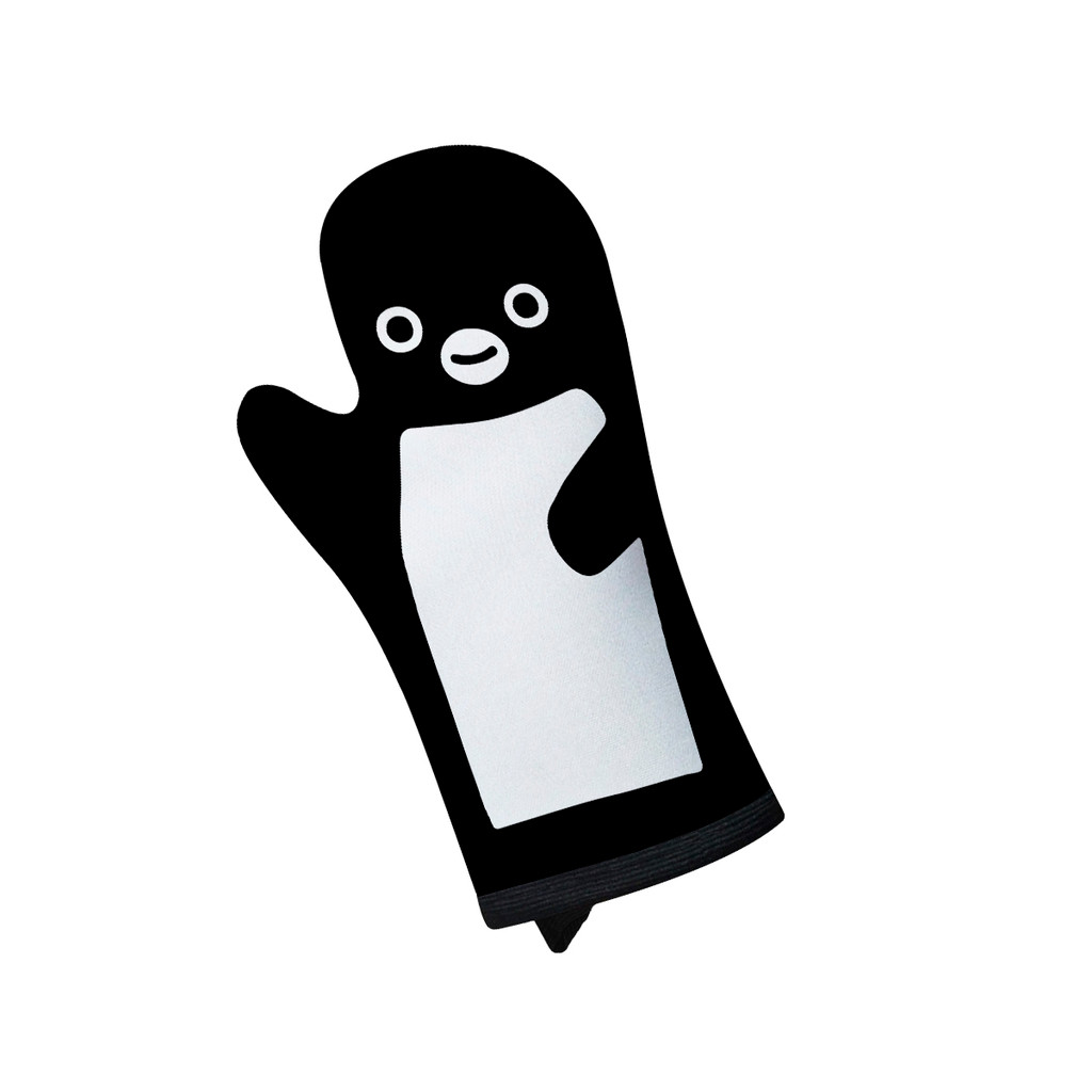Luva de Cozinha Forno em Neoprene Pinguim dando Tchau