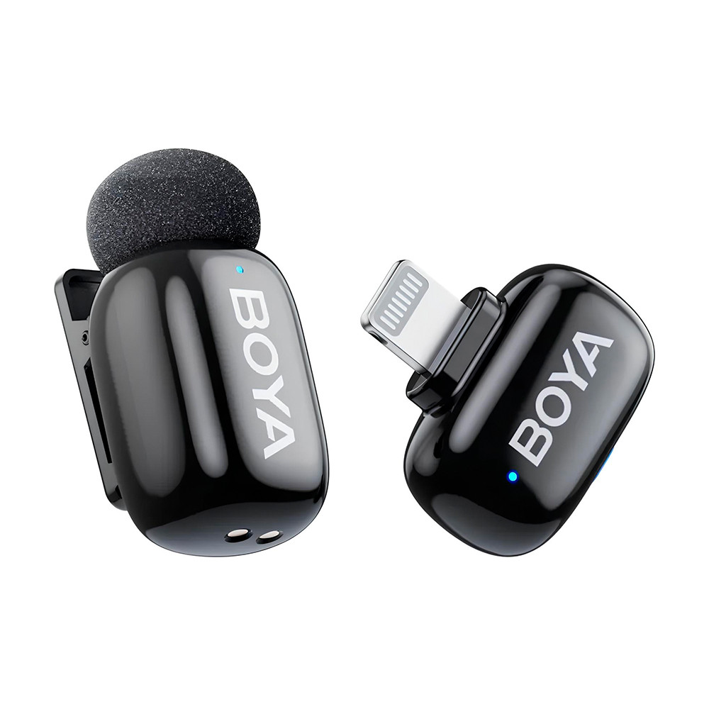 Microfone Lapela SemFio Boya Boyamini-16 Lightning Preto em Oferta na Shopee