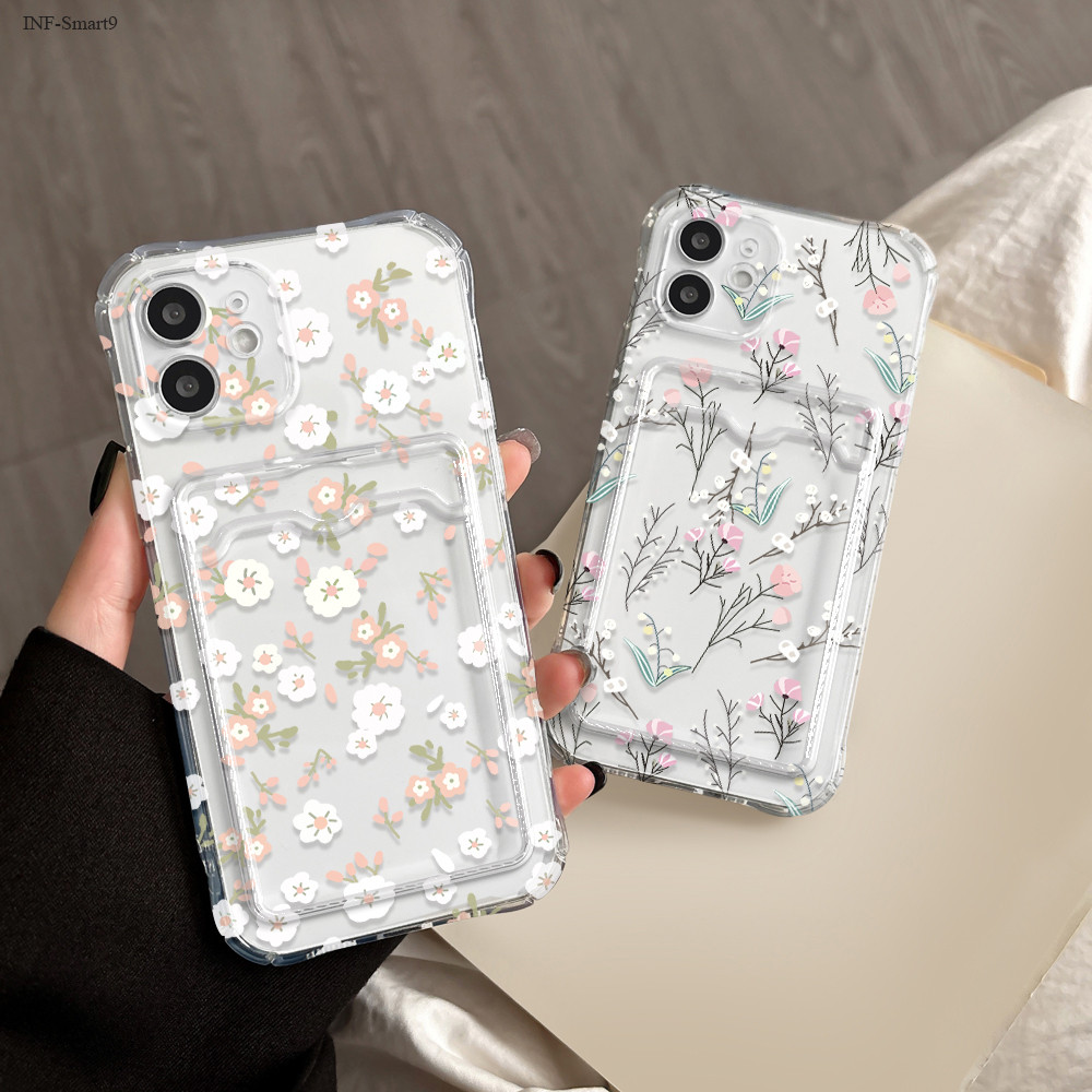 Capinha Para Infinix Smart 9 8 Hot 50i 40i Capa Silicone Card Case 6048 em Oferta na Shopee