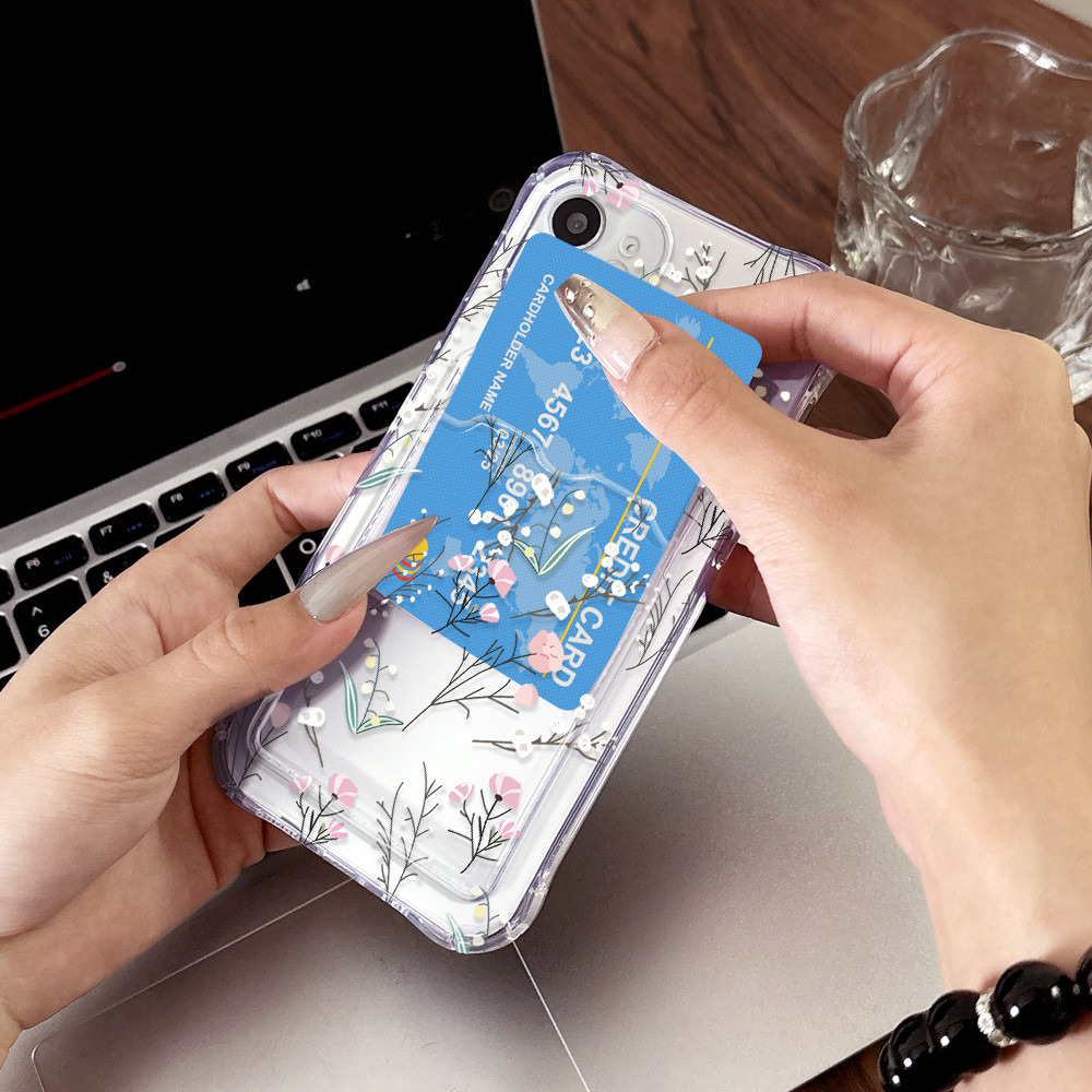 Capinha Para Infinix Smart 9 8 Hot 50i 40i Capa Silicone Card Case 6048