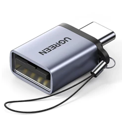 Adaptador Ugreen Usb Tipo C Macho para Usb 3.0 Fêmea Cinza