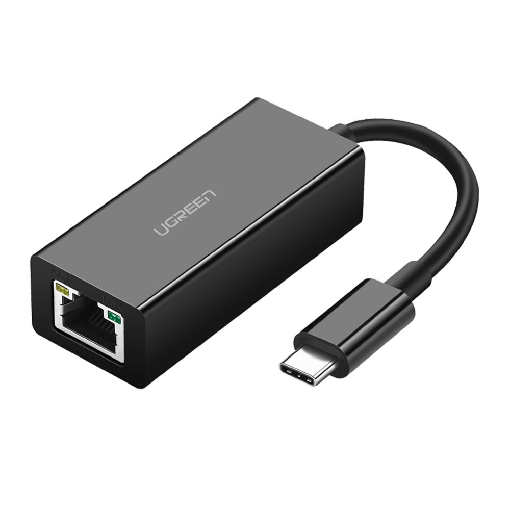 Ugreen Adaptador Usb C para Ethernet Rj45 1000Mbps Preto em Oferta na Shopee