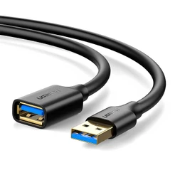 Cabo Extensão Ugreen Usb 3.0 para Usb A Fêmea 5Gbps 1 Metro