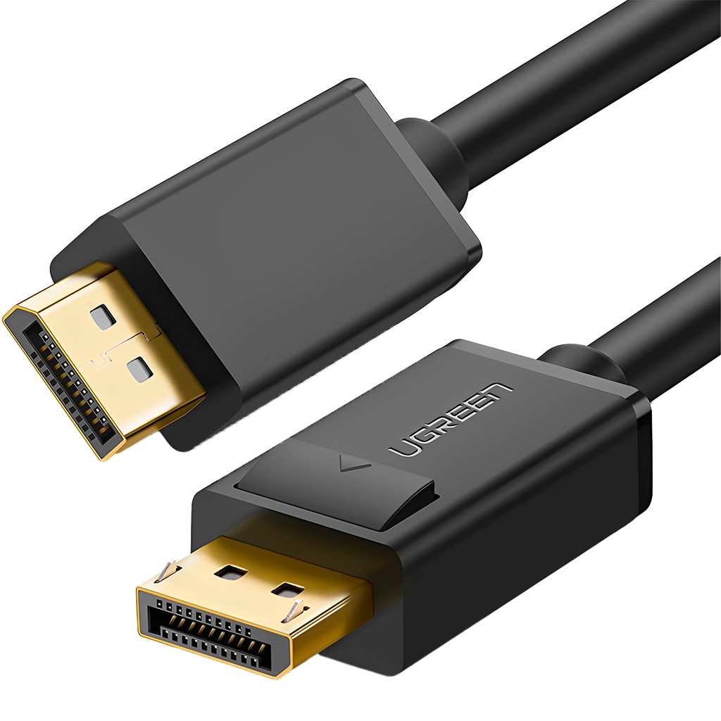 Cabo Displayport Ugreen 4k Full Hd Macho/Macho 1 Metro Preto em Oferta na Shopee