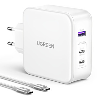 Carregador Ugreen Usb A/C 140W GaN Tech+Cabo Usb C 2M Branco em Oferta na Shopee
