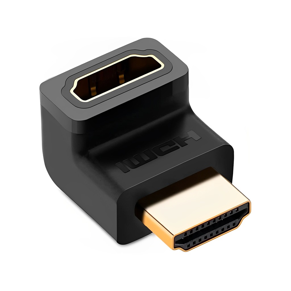 Adaptador de Vídeo Hdmi Ugreen Macho/Fêmea Angular Preto em Oferta na Shopee