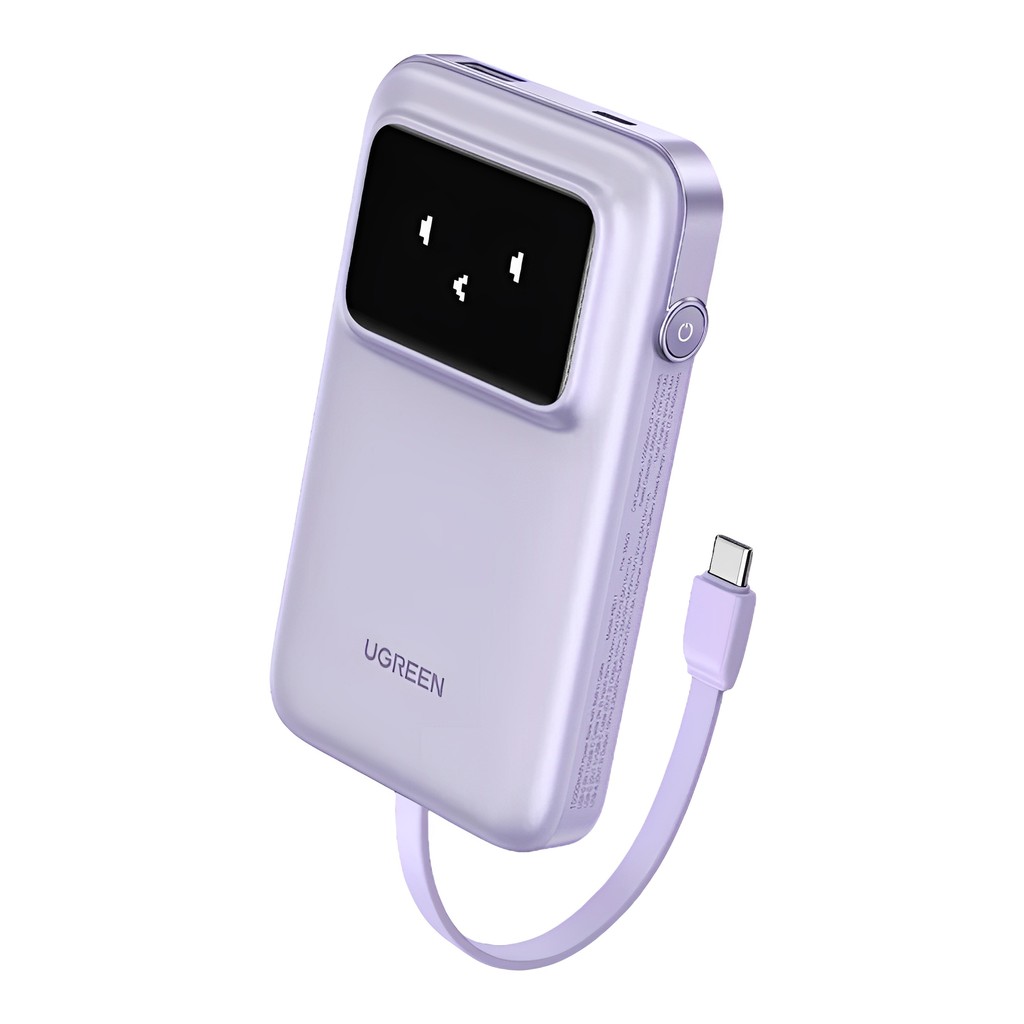 Power Bank Ugreen 10000mAh Usb C Portátil 30W Purpura em Oferta na Shopee
