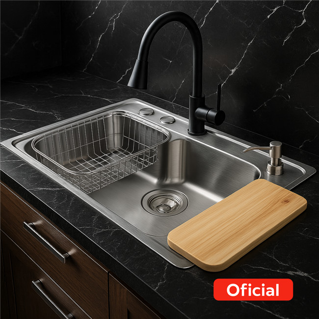 Cuba Gourmet Cozinha Aço Inox 60x42cm + Grade + Válvula - Tábua