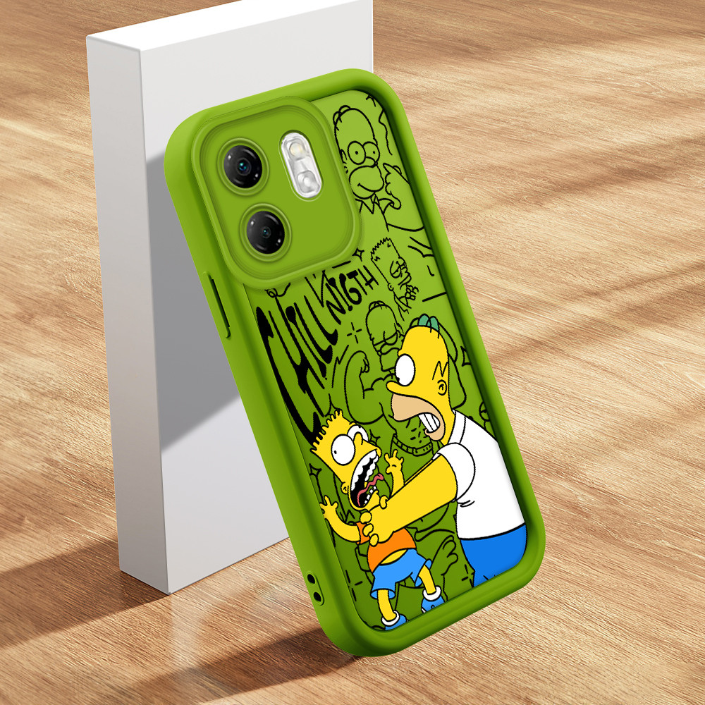 Capa Para Infinix Smart 9 Hot 50i Capinha De Simpson Celular Macio Case Verde Rosa Vermelha 1897 TY em Oferta na Shopee