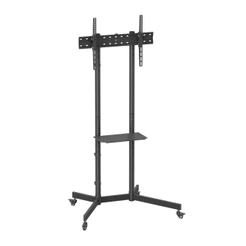 Lumi Suporte Móvel Pedestal Monitor TV c/Rodinha Preto