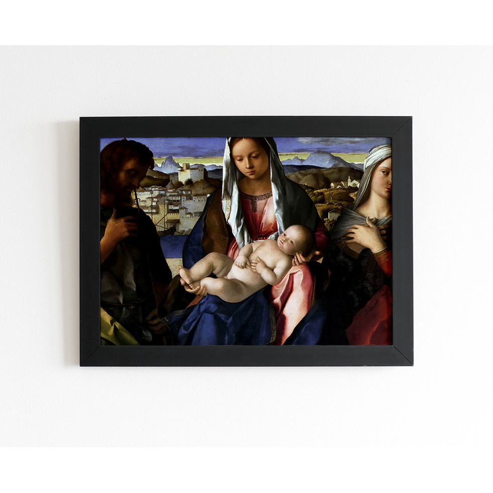 Quadro Art Madonna e Criança com São João Batista e um Santo