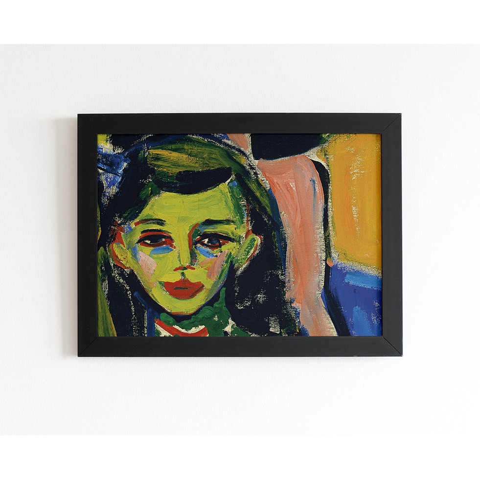 Quadro Art Kirchner Fränzi em Frente de Cadeira Esculpida